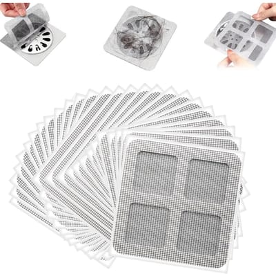Daity 50 stuks - Stickers voor afvoerputjes - stickers voor haarafdekkingen - 10 cm * 10 cm - haaropvangfilter