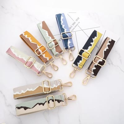 Verstelbare schouderband voor tassen, unisex vervangende tasband, breed 3.8 cm, kleurrijk ontwerp, verstelbare lengte 75-145 cm, ideaal voor handtassen en rugzakken, accessoires voor tassen
