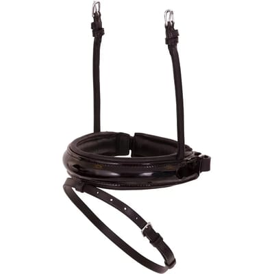 Paardenneusriem in breed lakleer BR Equitation Pull-back Lacquer