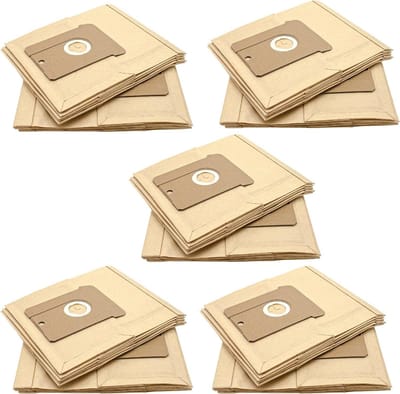 Stofzuigerzakken Papier - Reservezakken Stofzuiger - Schoon Huis Houden - Optimaliseert Zuigkracht - 50 Stuks - Zandkleurig