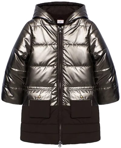 Boboli Technical Parka Bruin,Goud 4 Years Meisje
