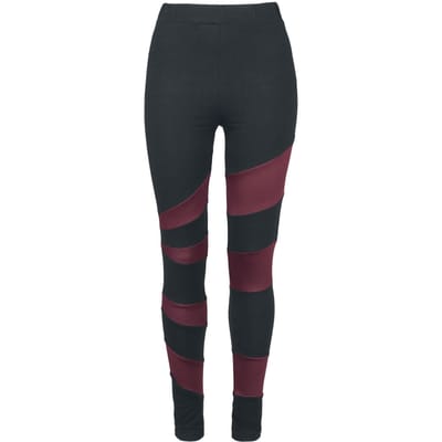 Black Premium by EMP Legging - Built For Comfort - XS tot 5XL - voor Vrouwen - zwart-rood
