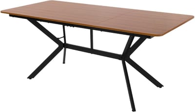 Houten eettafel 180x80x75 cm Donkerbruin Eetkamertafel voor 6 personen ML design