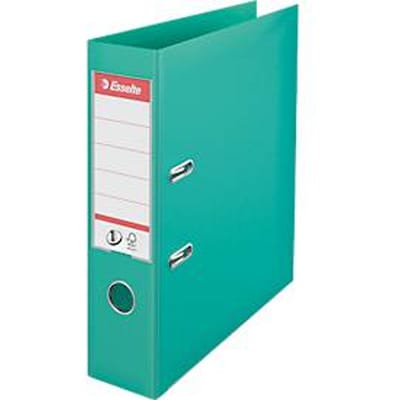 Esselte No.1 Kunststof A4 Ordner met Etikethouder - 2-Rings - Rugbreedte Van 75mm- Capaciteit van 500 Vel - Lichtgroen