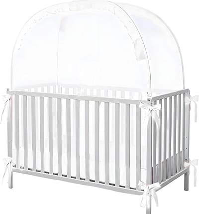 Wieg Tent - Baby Luifel - Veilige Slaap - Ademend Ontwerp - 110 x 65 cm - Wit