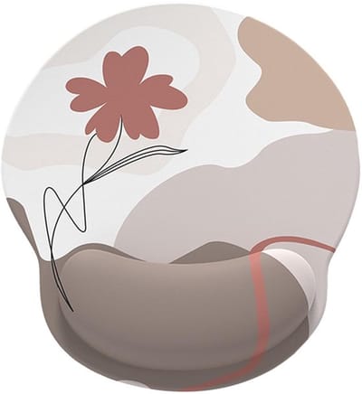 Muismat Ergonomisch - Muismat met Polssteun - Muismat Antislip - Muismat Traagschuim - Muismat 28x25 cm - Muismat voor Computer/Laptop - Computermuismat