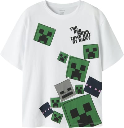 NAME IT - NKMJULIO MINECRAFT SS NREG TOP BOX BFU - Jongens - T-shirts