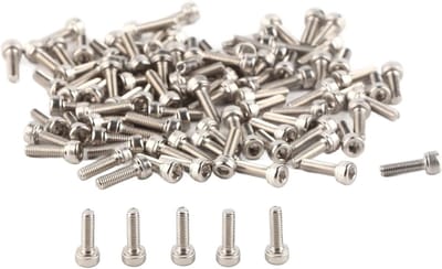 Hexagonale cilinderkopbouten in roestvrij staal 304, M3, diverse lengtes van 6 tot 30 mm, 100 stuks, voor constructie en bevestiging