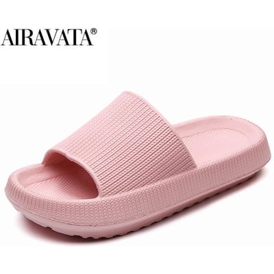 Dames Slippers Strand Eva Zachte Zool Slide Sandalen Vrijetijdsschoenen Heren Dames Binnen Badkamer Antislip Schoenen 36-37 roze