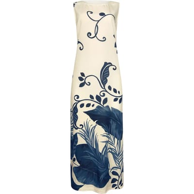 Lange Jurk Lisca Mouwloze zomer maxi-jurk PORTOFINO