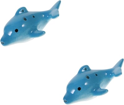 Keramische Ocarina Set - Muziek Instrument - Beginners Leren - 6-Holes Ontwerp - 2 Stuks