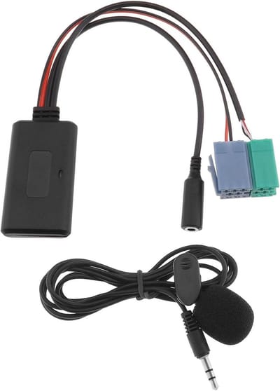 Bluetooth AUX-adapter met Microfoon voor Auto's - Compatibel met Renault