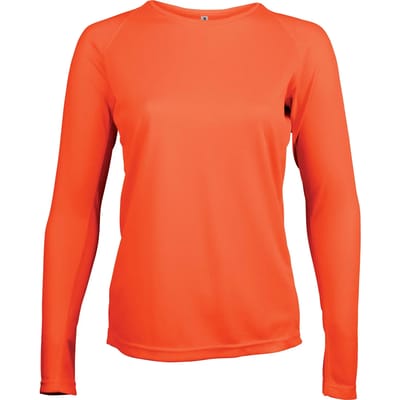 PROACT® Damessportshirt Lange Mouwen PA444 - Fluorescent Orange - XS