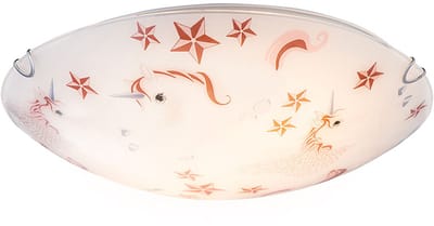 Plafondlamp kinderkamer roze meisje eenhoorn plafondlamp, metaal, 2x E27 fitting, DxH 40x10 cm