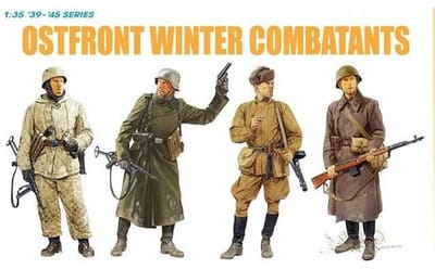 Dragon Modelbouwpakket Militaire voertuigen - 6652 Ostfront Winter Combatants - Gen2Gear Plastic - 1:35 - Modelbouw