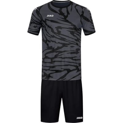 Jako Animal Shirt Korte Mouw Kinderen - Wit / Zwart / Antraciet | Maat: 116