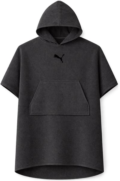 Puma unisex badponcho met capuchon voor strand en sauna 660009