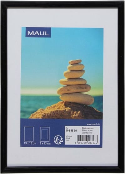 MAUL Fotolijsten MAULart kunststof 13 x 18 cm, ca. B6 zwart