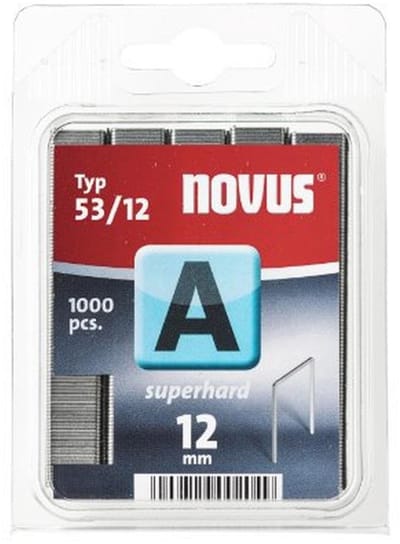Fijndraadklemmen 12 mm - 1000 nietjes type A53/12 voor Professionele Bevestiging