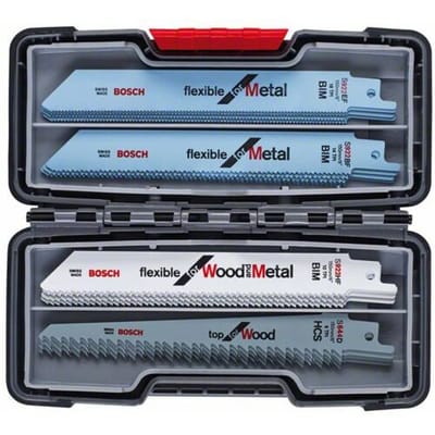 Bosch Accessories 2607010902 20-delig Wood and Metal reciprozaagblad-set, Toughbox 1 set(s)