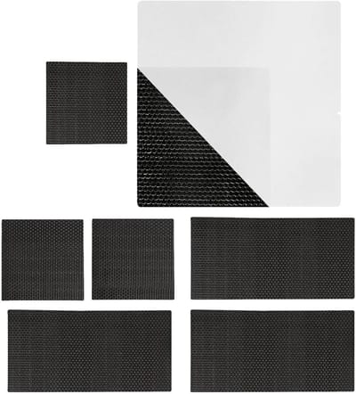 Trampoline Reparatie - Matten Plakker - Outdoor Sport Onderhoud - Hitte en UV Bestendig - 20 cm - Zwart