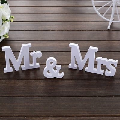Mr Mrs Wedding Decoration - ShopVlot