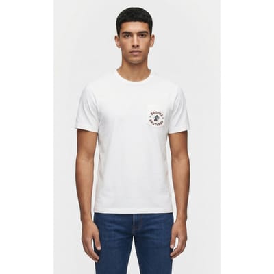Brooks Brothers Henry Park T-shirt White Maat: L | T-shirts met Print Outlet | Heren | Wit