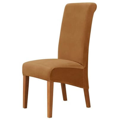 Hoge rug stoelhoes spandex warme winter rugleuning stoel stoelhoes voor eetkamer kantoor bruiloft machinewasbaar