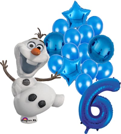 Olaf Frozen ballon set - 58x104cm - Folie Ballon - Olaf - Frozen - Themafeest - 6 jaar - Verjaardag - Ballonnen - Versiering - Helium ballon