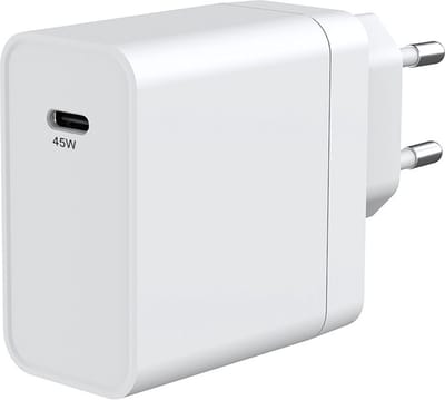 USB C Adapter 45W oplader - Snellader fast charger- Wit