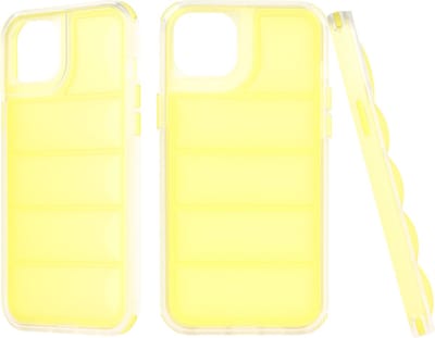 Hoesje geschikt voor Apple iPhone 15 Plus - Techsuit Wave Shield Shockproof Hard Case Back Cover - Geel