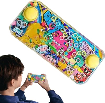 Waterring Spel - Handheld Werpspeelgoed - Hand-oog Coördinatie - Batterijloos Plezier - 14 x 7 cm - Willekeurig