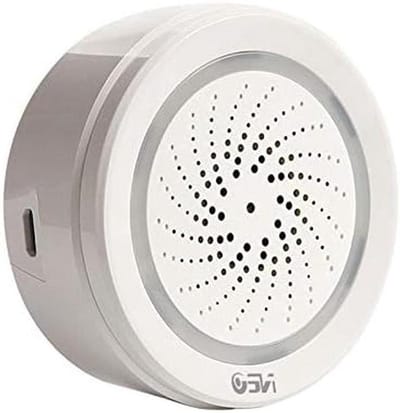 Wifi Sirene Sensor - Alarm Sensor - Huis Beveiligen - Met Temperatuur Vochtigheid - 105 Decibel - Wit