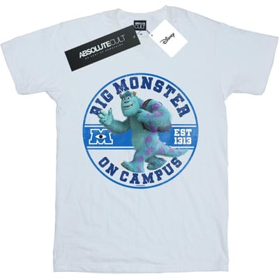 Disney Heren Monsters University Monster On Campus T-Shirt (Wit)