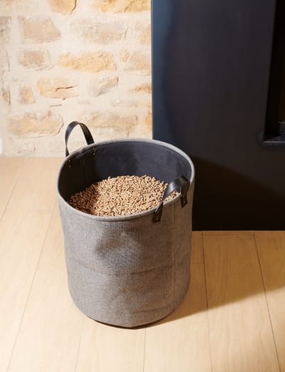 EDA vilttas voor pellets, 60 liter, donkergrijs