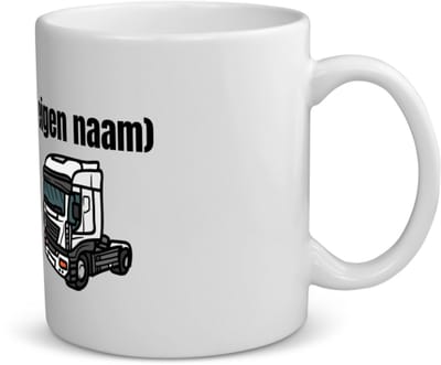 Akyol - vrachtwagen kop stuk met eigen naam koffiemok - theemok - Vrachtwagen chauffeur - vrachtauto chauffeurs - iemand die houdt van vrachtwagens - verjaardag - cadeau - kado - geschenk - 350 ML inhoud