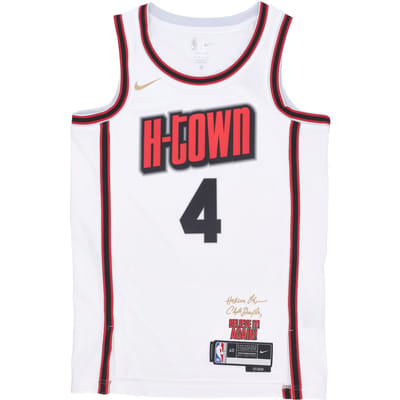 Nba Dri Fit Swingman Jersey No 4 Jalen Green Houroc Wit/origineel team kleuren