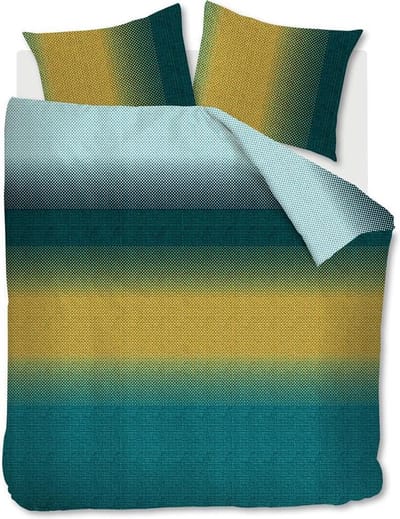 Beddinghouse Duco dekbedovertrek - Lits-Jumeaux XL - 260x200/220 - Groen