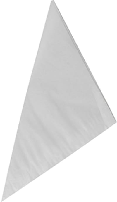 1x 1000 Puntzakken Cellulose gevouwen 19 cm x 185 cm x 265 cm wit inhoud 125 gr