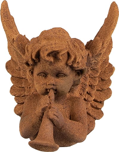 Clayre & Eef Decoratie Beeld Engel 12 cm Bruin Polyresin
