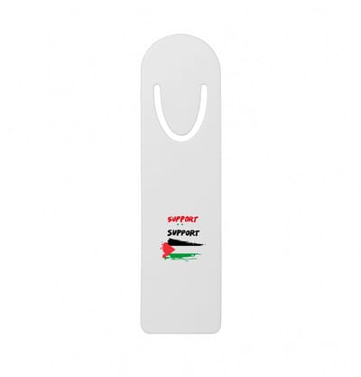 Hacebo® - Support Palestina metalen boekenlegger - mensen die liefde willen geven aan Palestina - degene die van Palestina houden - supporten - oorlog - verjaardagscadeautje - gift - geschenk Bladwijzer boekenleggers - 12.7 cm x 3.2cm