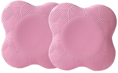 longziming -Yoga Kniekussen Set van 2 - Antislip Knieondersteuning van PU-Schuim - 20x20x2 cm - zachte en dikkere yoga-Lichtgewicht & Milieuvriendelijk - Voor Yoga, Pilates en Vloeroefeningen - roze