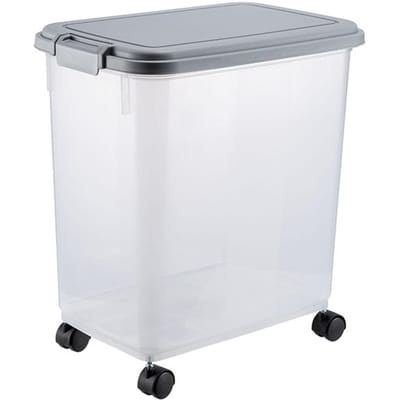Rijstopbergcontainer 27,6 lb Perfecte afdichting Grote capaciteit Vochtbestendig Voedsel Rijstcontainer gray