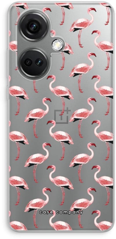 Case Company® - Hoesje geschikt voor OnePlus Nord CE 3 hoesje - Flamingo - Soft Cover Telefoonhoesje - Bescherming aan alle Kanten en Schermrand