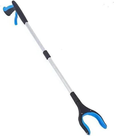 Afvalprikkers Grijpstok - Opvouwbare grijper - Objecten Oppakken - Opvouwbaar Ontwerp - 83 cm - Geel Blauw