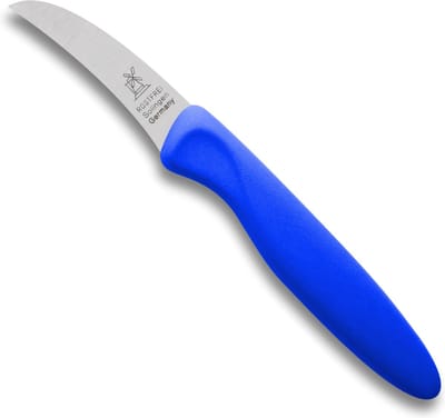 Robert Herder Molenmes – Schilmesje – Klassiker 1972 – RVS – Gebogen – Lemmet 70 mm – Kunststof Heft – Blauw