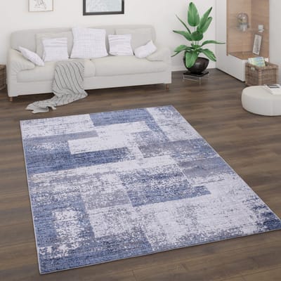 Paco Home Vloerkleed Woonkamer Laagpolig Vintage Abstract Modern Geometrisch Ruitpatroon 120x160 cm