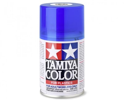 Tamiya Hobbyverf Acrylverf - TS-72 Clear Blue Transparent - Gloss - Acryl Spray - Verf spuitbus - 100 ml
