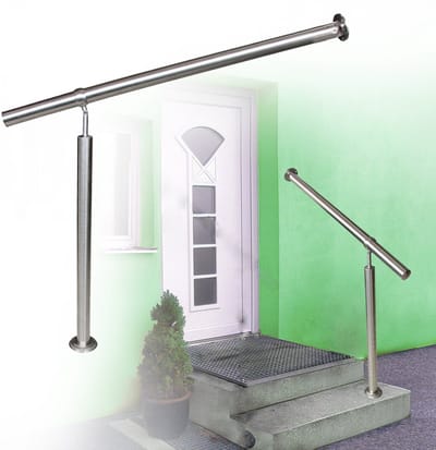 Roestvrijstalen handrail trapleuning balustrade, hoek verstelbaar, lengte: 150 cm