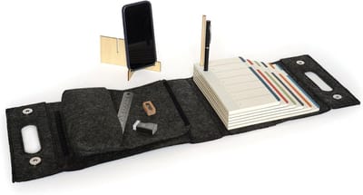 Draagbare Stapelbare Notitieblok Set met Vilten Etui voor Planner, Weekplanning en Taken